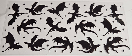 16 oz Wrap Dragons Flying