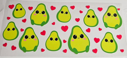 16 oz Wrap Avocado Hearts