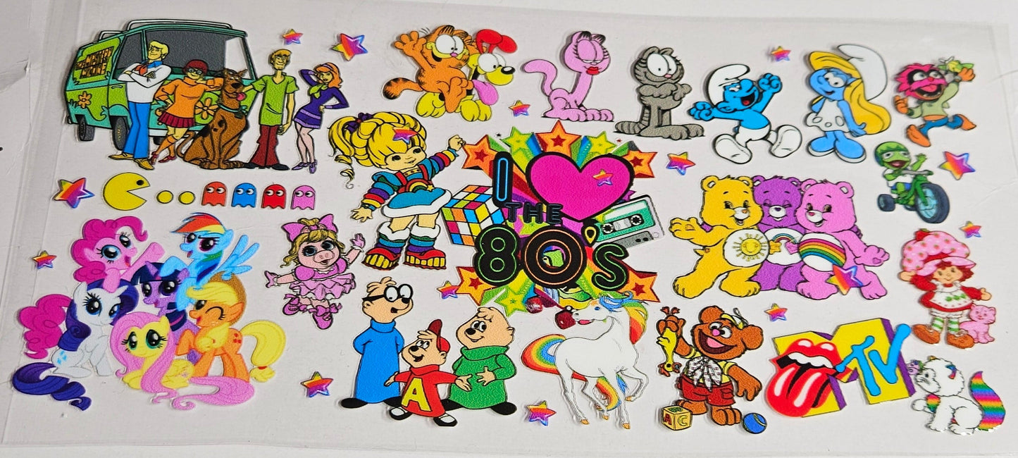 16 oz Wrap I love the 80's