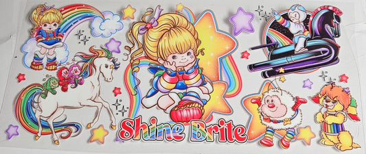 16 oz Wrap Rainbow Shine Brite