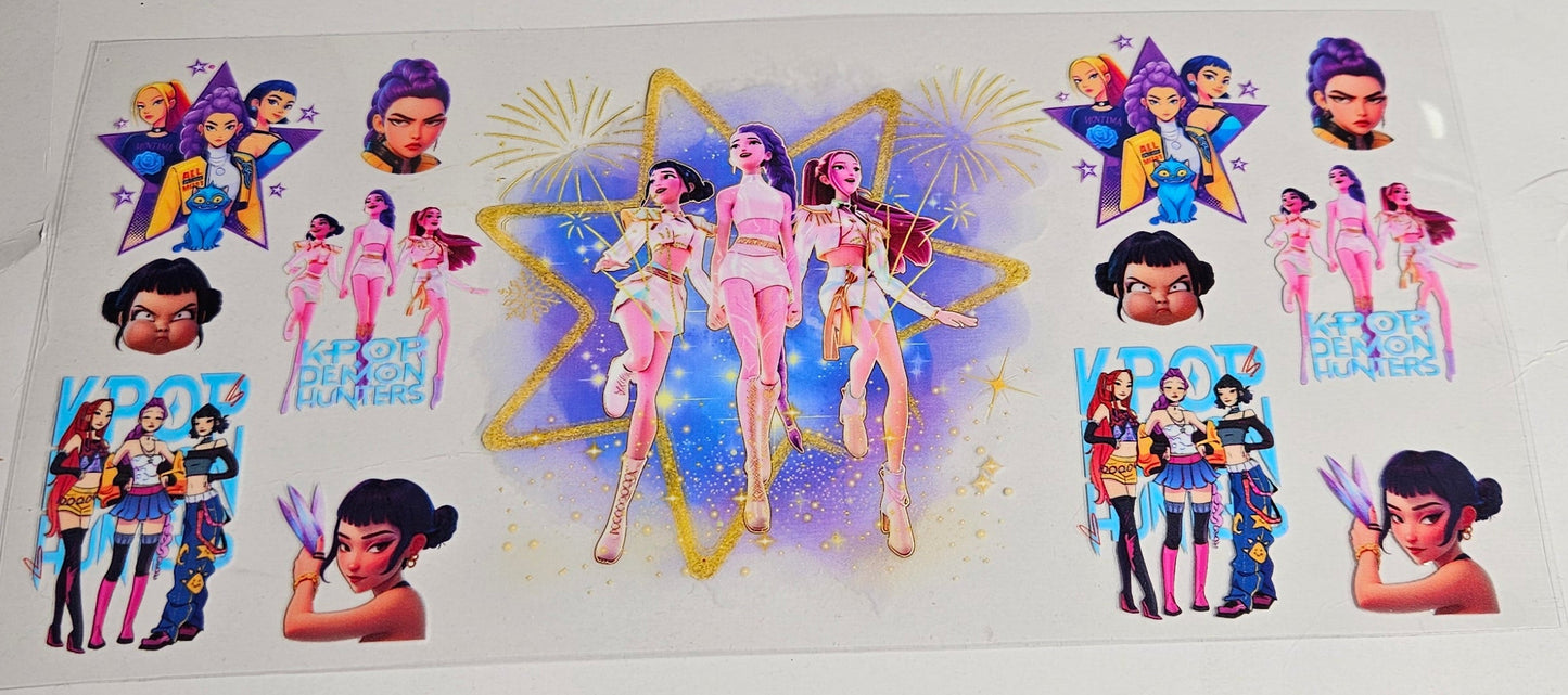 16 oz Wrap Demon Hunter Kpop Girls