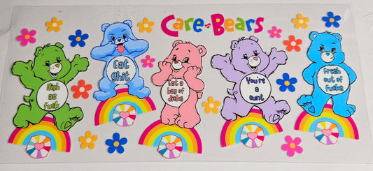 16 oz Wrap Care Bear Rainbows