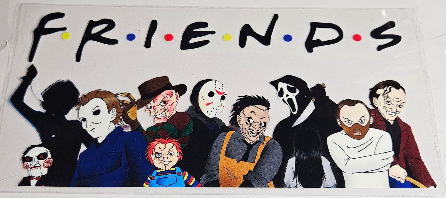 16 oz Wrap Friends Halloween Characters