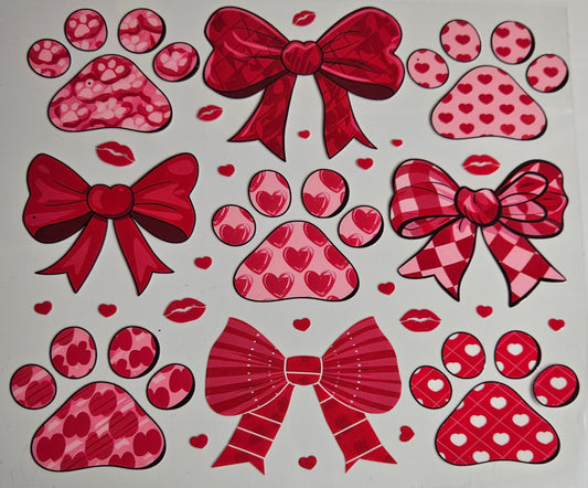 40 oz Wrap Paw Print Sheet