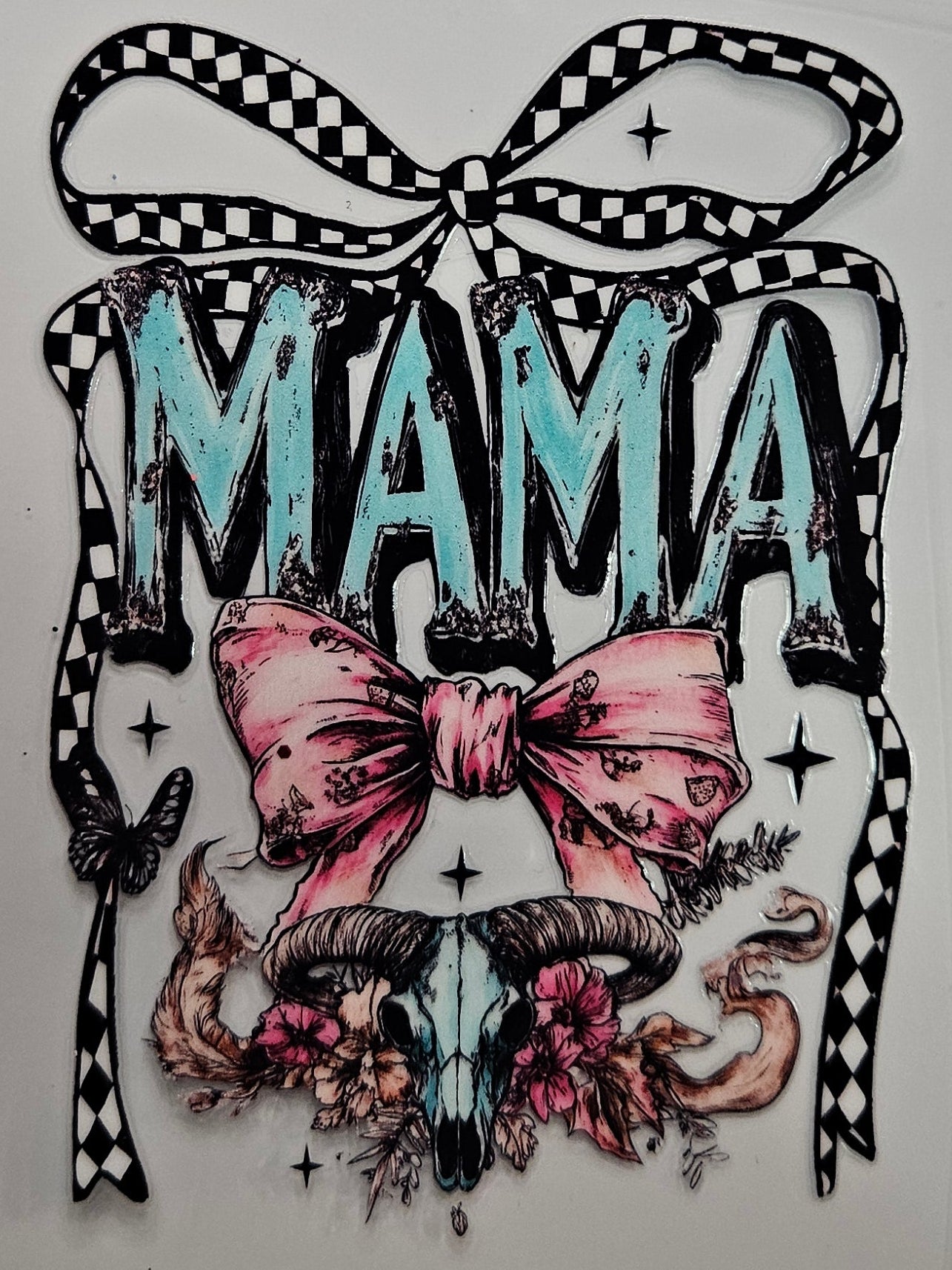 16/20 oz Decal Mama W/ Pink Ribbon