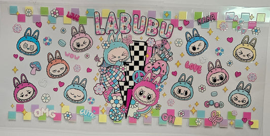 16/20 oz Wrap Labubu Checkered Cluster