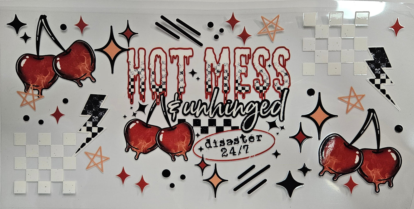 16/20 oz Wrap Hot Mess & Unhinged Disaster 24/7