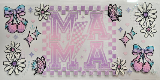 16/20 oz Wrap Pink/Purple Ombre Mama Cherries