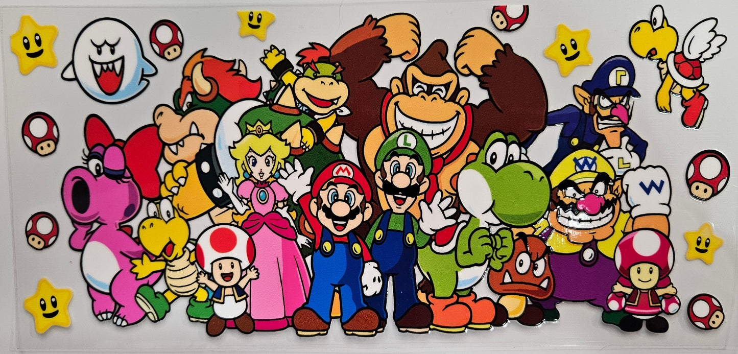 16/20 oz Wrap Mario Kart Characters