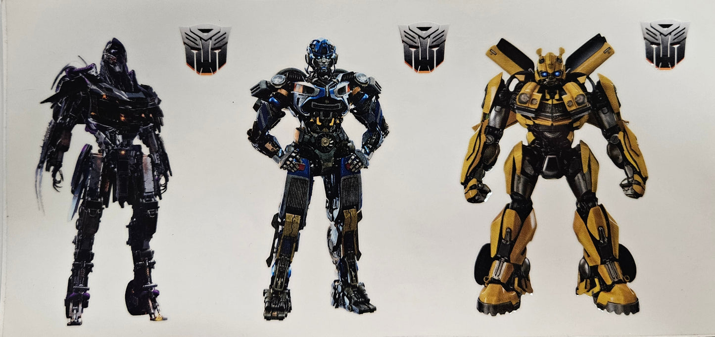 16/20 oz Wrap Transformers Characters