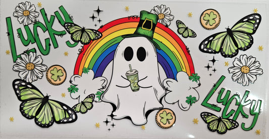 16/20 oz Wrap Lucky Ghost Leprechaun