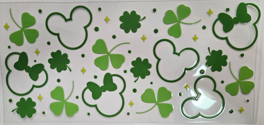 16/20 oz Wrap Micky Mouse 4 Leaf Clover