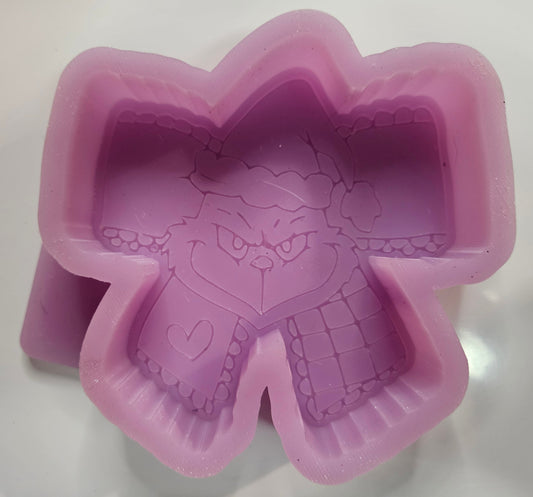 Mold Grinch Christmas Bow