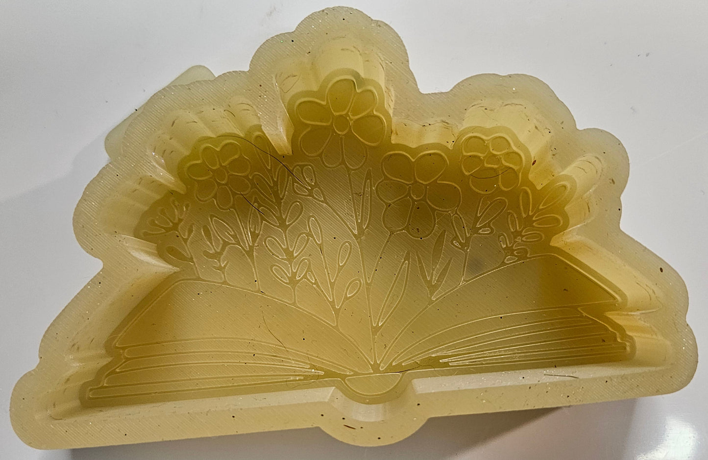 Mold Open Book W/ Flowers