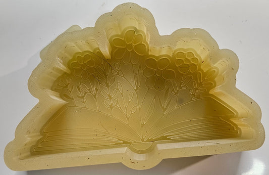 Mold Open Book W/ Flowers