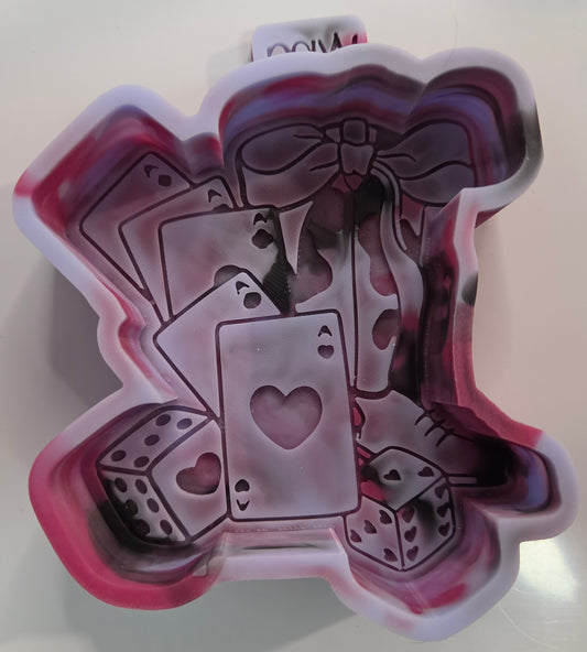 Mold Heart Dice, Cards, and Cowboy Boots W/ Bow