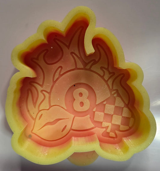 Mold Flaming 8 Ball