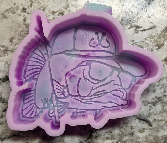 Mold Bass Fish W/ Hat