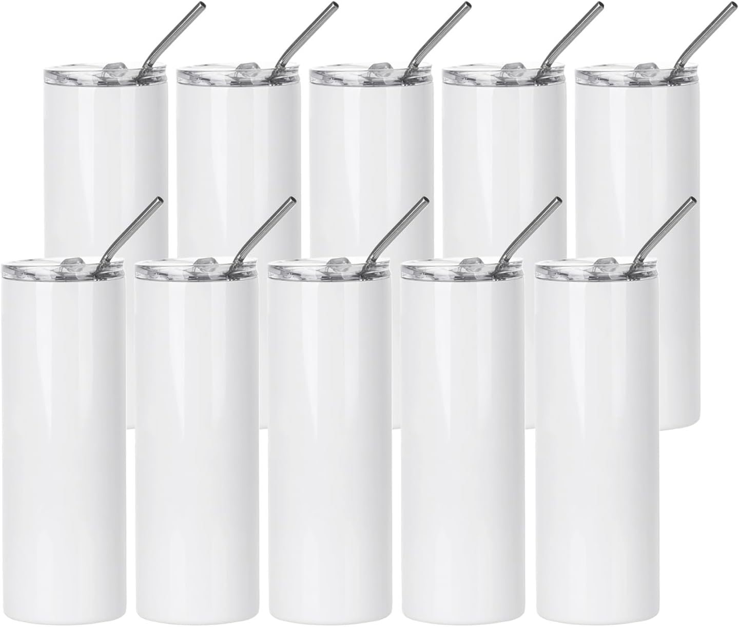 20 oz Coated Skinny Stainless Steel Tumbler