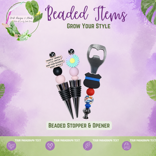 Beaded Wine Stopper