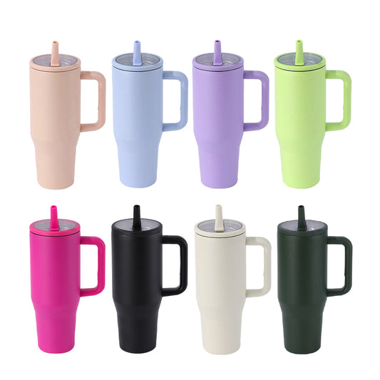 40 oz Coated No Spill Stainless Steel Tumbler