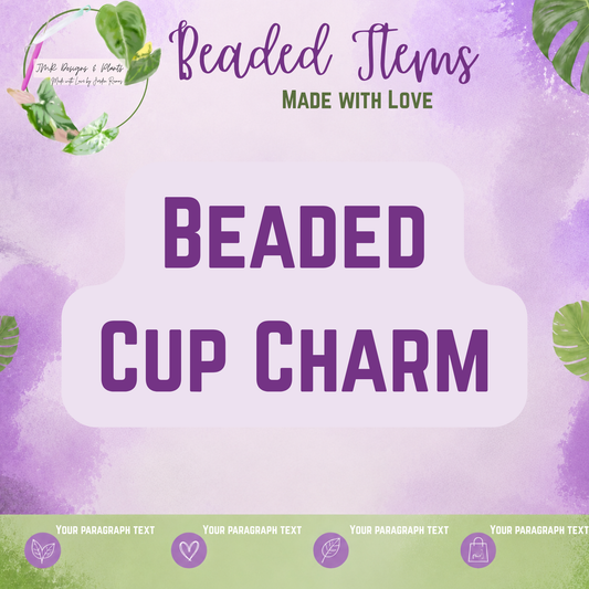 Beaded Cup Charm