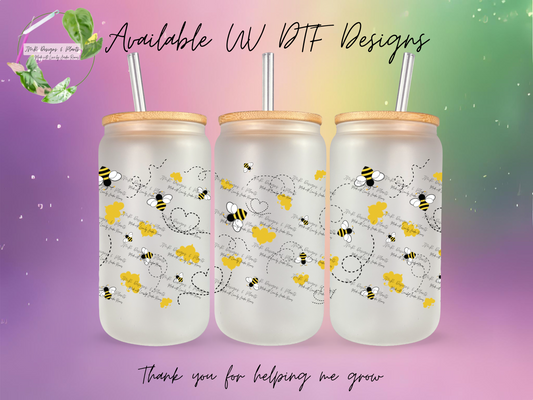 16/20 oz Wrap Bees Buzzing