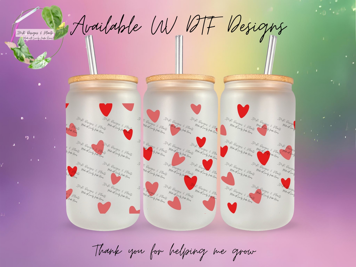 16/20 oz Wrap Hearts