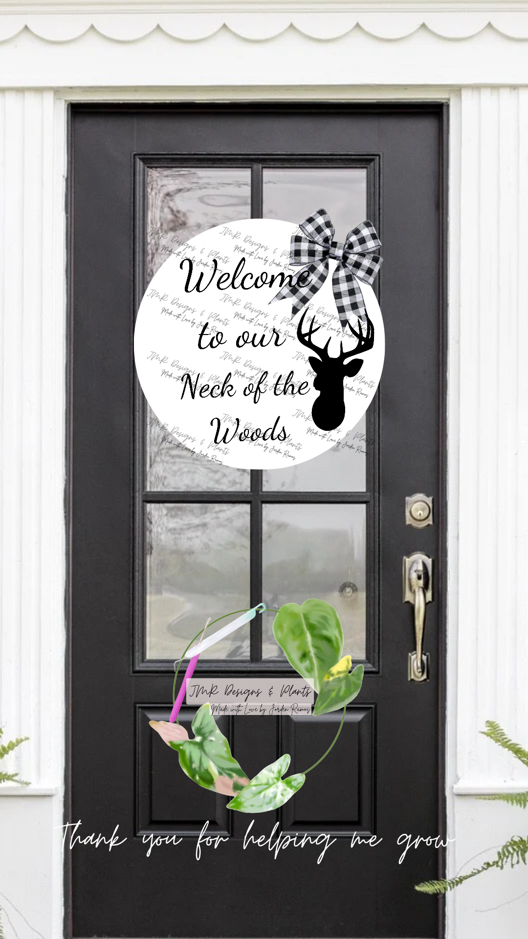 12"/14" Circle Sign Design Welcome to our neck of the woods