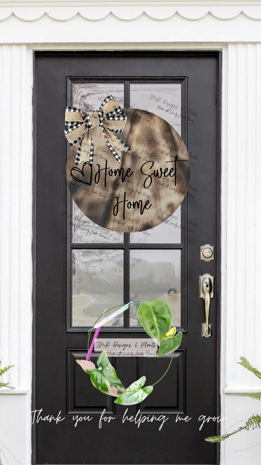 12"/14" Circle Sign Design Home Sweet Home