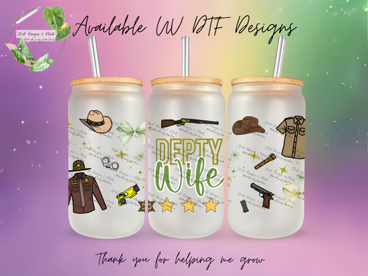 16/20 oz Wrap Deputy Wife