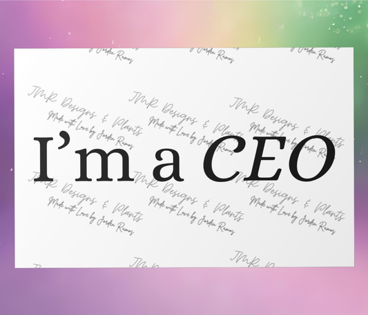 10"X8"/12"X8" Wall Decor I'm a CEO