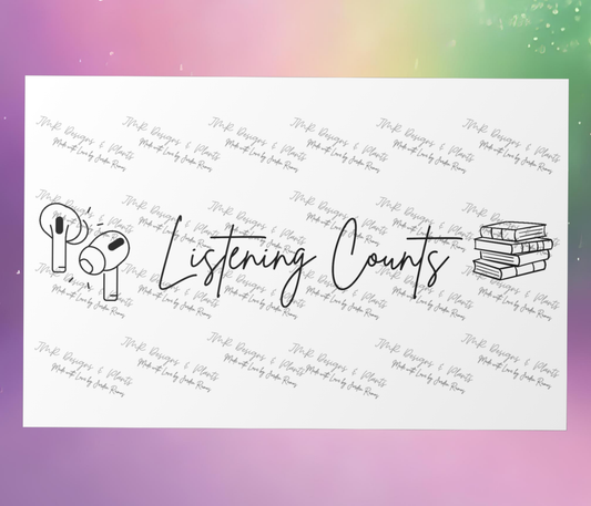 10"X8"/12"X8" Wall Decor Listening Counts