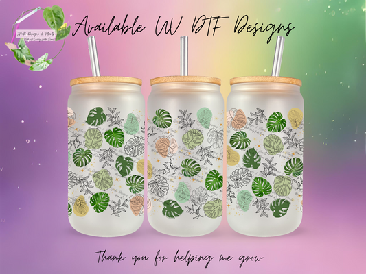 16/20 oz Wrap Monstera Leaf MultiColor