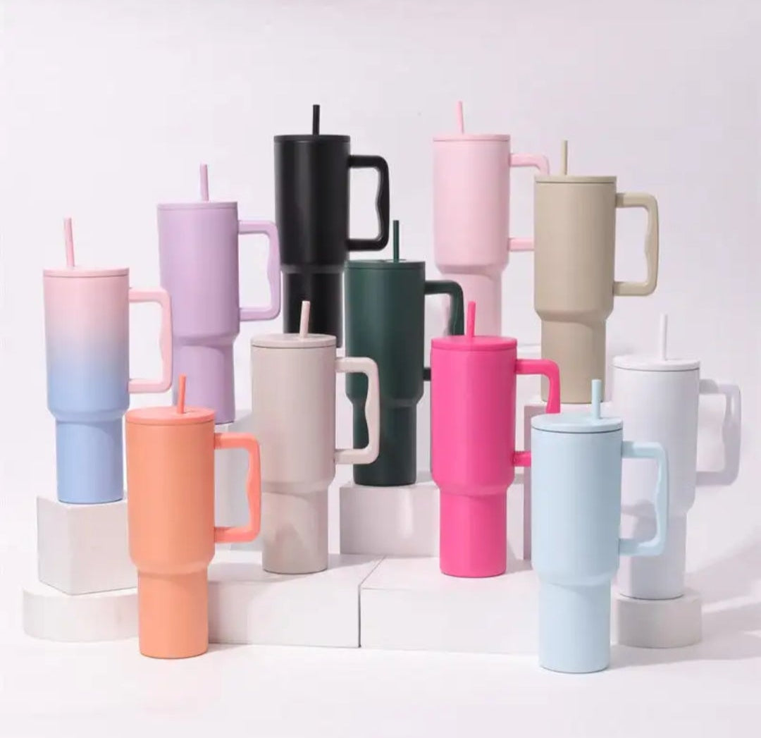 40 oz Coated Stainless Steel Tumbler