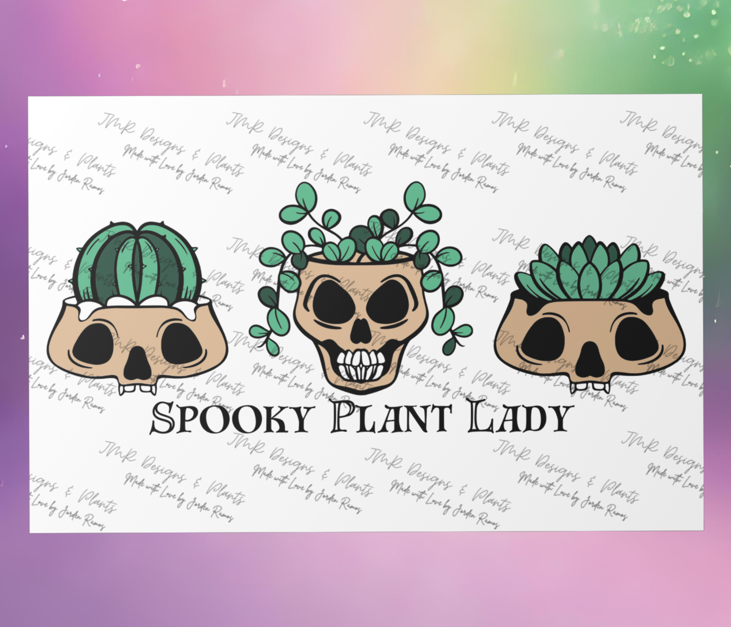10"X8"/12"X8" Wall Decor Spooky Plant Lady