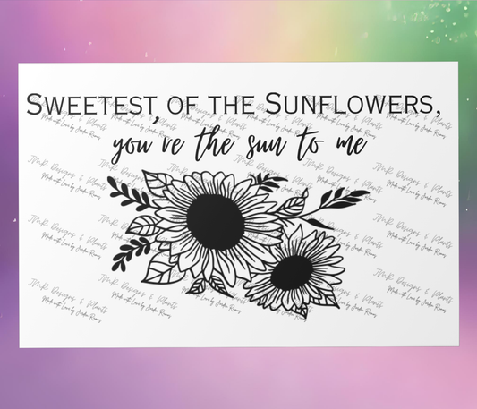 10"X8"/12"X8" Wall Decor Sweetest of the Sunflowers