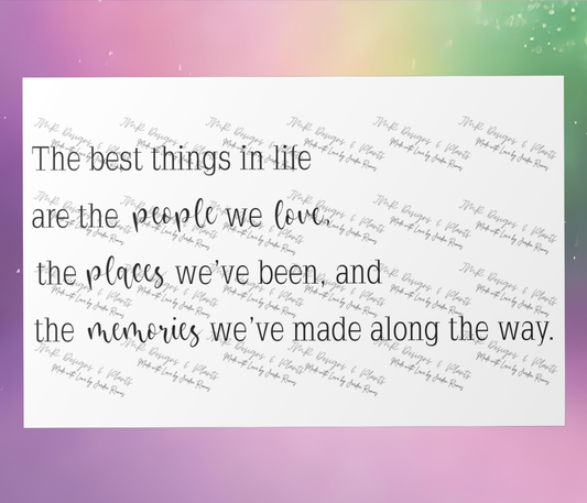 10"X8"/12"X8" Wall Decor The Best things in life