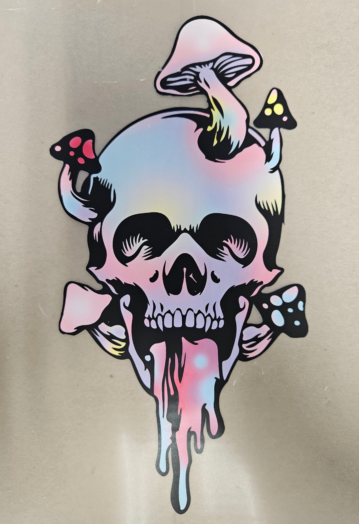 DTF Apparel Mushroom Skull